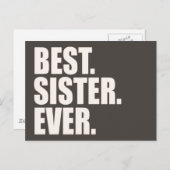 Het beste. Zuster. Ooit. Briefkaart (Voorkant / Achterkant)