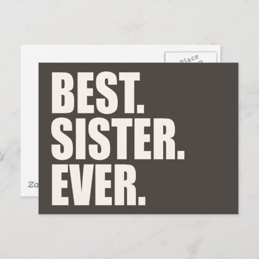 Het beste. Zuster. Ooit. Briefkaart (Voorkant / Achterkant)