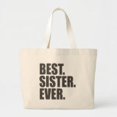 Het beste. Zuster. Ooit. Grote Tote Bag (Voorkant)