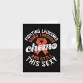 Het bestrijden van leukemie door chemo blijft dit kaart (Voorkant)