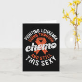 Het bestrijden van leukemie door chemo blijft dit kaart (Gele Bloem)