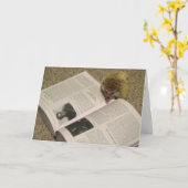 Het bestuderen van de Kaart van de Afstuderen van (Gele Bloem)