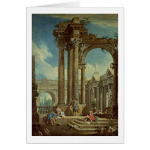 Het bestuderen van Perspectief onder Roman Ruins