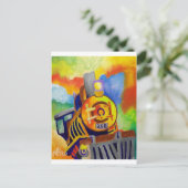 Het besturen van die trein door Piliero Briefkaart (Staand voorkant)