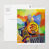 Het besturen van die trein door Piliero Briefkaart (Voorkant / Achterkant)