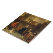 Het betalen van de Band (olie op paneel) Tegeltje (Zijkant)