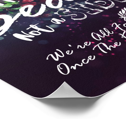 Het betegje van een Zitplaats niet een Koord Licht Poster (Hoek)