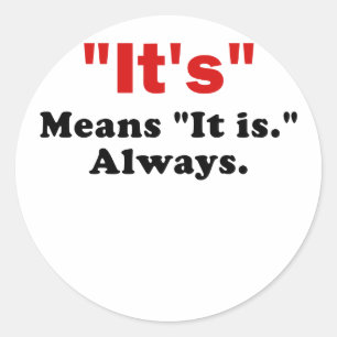 Het betekent dat het altijd is ronde sticker