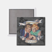 Het betekent dat ik getrouwd ben, vraag het aan mi magneet (Voorkant / Achterkant)