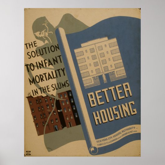 Het betere Poster van WPA van de Huisvesting  (Voorkant)