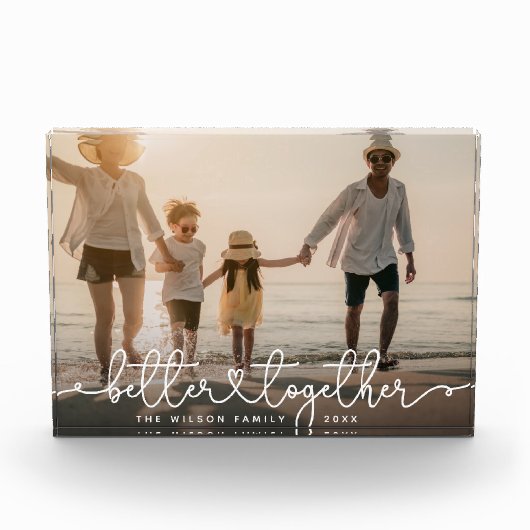 Het betere samen Moderne Hart van de Familie van d Fotoblokken (Voorkant)