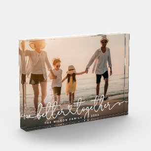 Het betere samen Moderne Hart van de Familie van d Fotoblokken