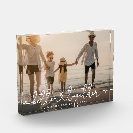 Het betere samen Moderne Hart van de Familie van d Fotoblokken (Links)