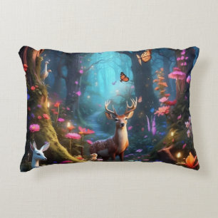 Het betoverde bos een mystieke oase accent kussen