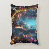 Het betoverde bos een mystieke oase accent kussen (Voorkant(Verticaal))