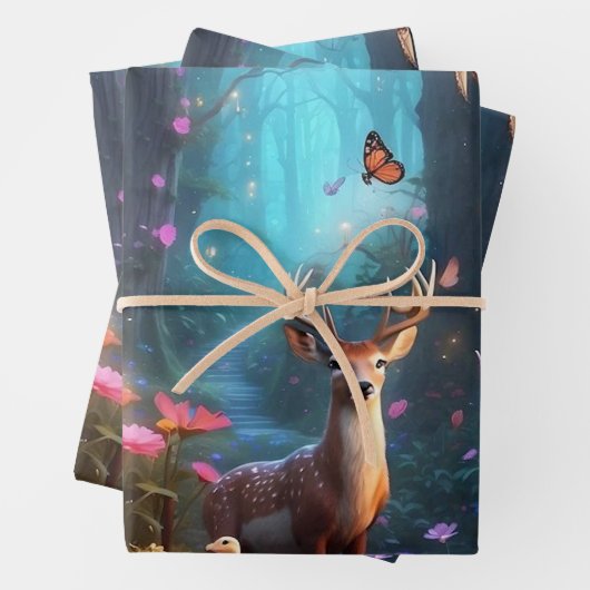 Het betoverde bos een mystieke oase inpakpapier vel (In situ)