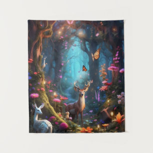 Het betoverde bos een mystieke oase wandkleed