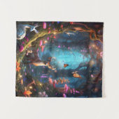 Het betoverde bos een mystieke oase wandkleed (Voorkant (horizontaal))