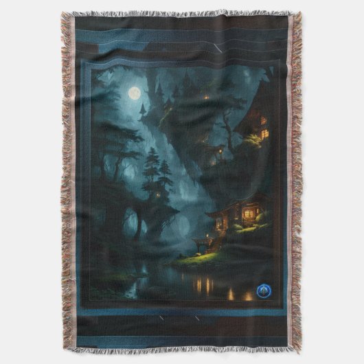 Het betoverde bos van Coi door Xzendor7 Deken (Voorkant Verticaal)