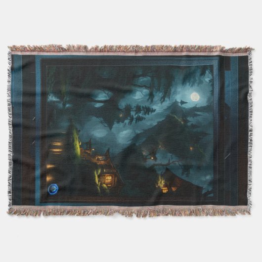 Het betoverde bos van Coi door Xzendor7 Deken (Voorkant)