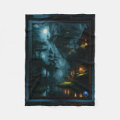 Het betoverde bos van Coi door Xzendor7 Fleece Deken (Voorkant)