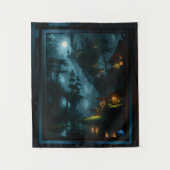 Het betoverde bos van Coi door Xzendor7 Wandkleed (Voorkant)