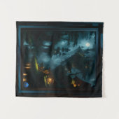 Het betoverde bos van Coi door Xzendor7 Wandkleed (Voorkant (horizontaal))