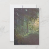 Het betoverde Boshuwelijk bewaart de Datum Save The Date (Achterkant)