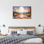 Het Betoverde Droommeer Canvas Afdruk (Insitu (Slaapkamer))