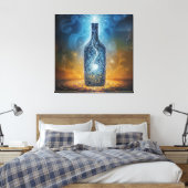 Het betoverde elixer van de kosmos canvas afdruk (Insitu (Slaapkamer))