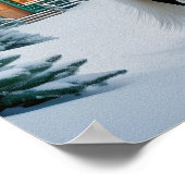 Het betoverde groene paard poster (Hoek)