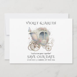 Het betoverde Hout Band Wedding bewaart de Datum Save The Date