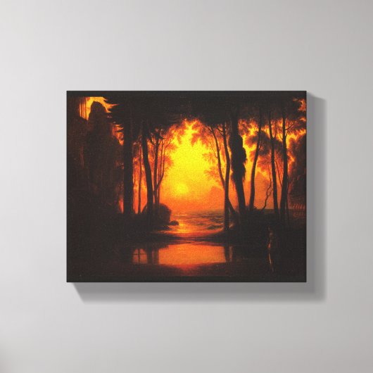 Het betoverde kasteel van Francis Danby Canvas Afdruk (Voorkant)