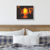 Het betoverde kasteel van Francis Danby Canvas Afdruk (Insitu (Slaapkamer))