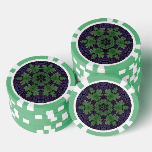 Het betoverde varenwiel poker chips (Opstapeling)