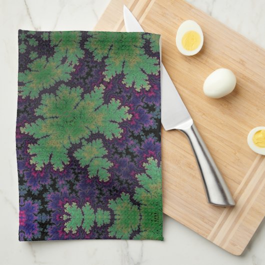 Het betoverde varenwiel theedoek (Quarter Fold)