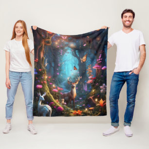 Het Betoverde Woud een Mystieke Oase Fleece Deken