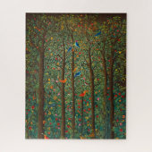 Het betoverde woud van zangvogels legpuzzel (Verticaal)
