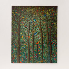 Het betoverde woud van zangvogels legpuzzel