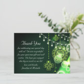 Het betoveren van Keltische Kleuren en Lichten Vla Bedankkaart (Staand voorkant)