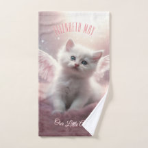 Het betoveren van Roze Kitten met Angel Wings