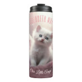 Het betoveren van Roze Kitten met Angel Wings Thermosbeker (Voorkant)
