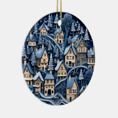 Het betoverende Christmas Village Ornament (Rechts)