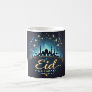 Het betoverende Eid Mubarak nachtlandschap Koffiemok