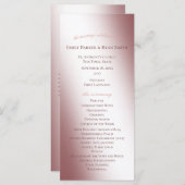 Het betoverende Fairy Tale Castle Wedding Programm Programmakaart (Voorkant / Achterkant)