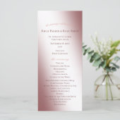 Het betoverende Fairy Tale Castle Wedding Programm Programmakaart (Staand voorkant)