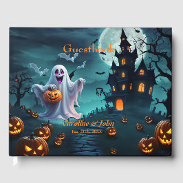 Het betoverende Halloween-ontwerp draagt bij. Gastenboek