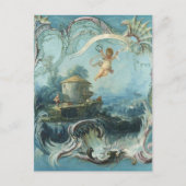 Het betoverende landschap, een pastoraal landschap briefkaart (Voorkant)