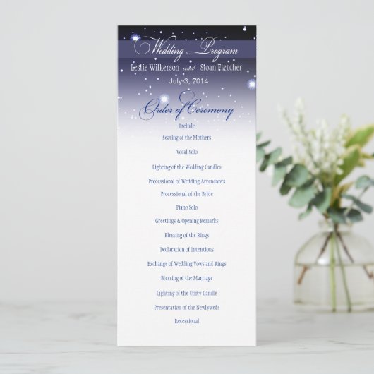 Het betoverende Nachtelijke Weddenschap Programma Programmakaart (Staand voorkant)