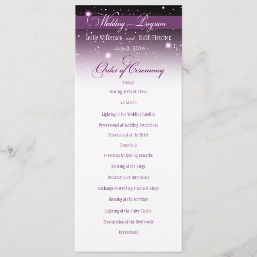 Het betoverende Nachtelijke Weddenschap Programma Programmakaart (Voorkant)